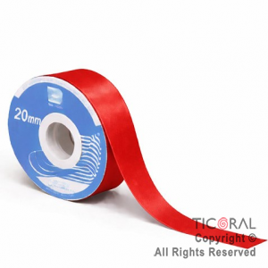 CINTA LISA 20 MM X 25 MTS ROJO